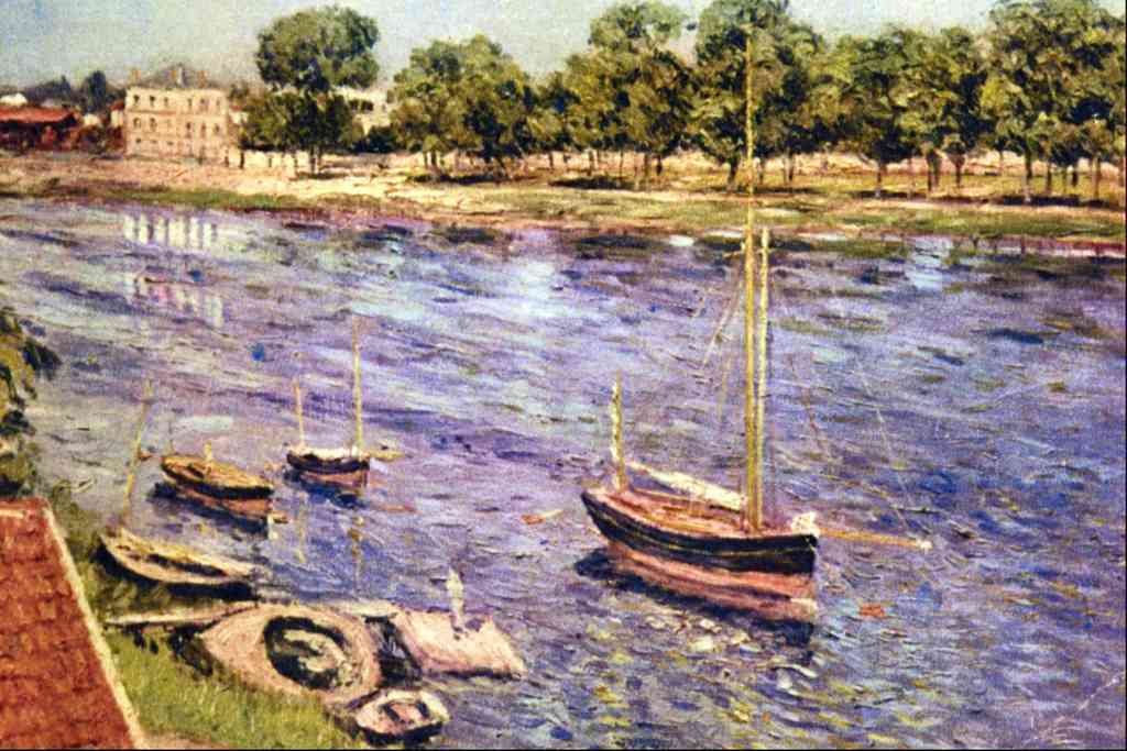The Marne Caillebotte Impressionism A4 Photo Print