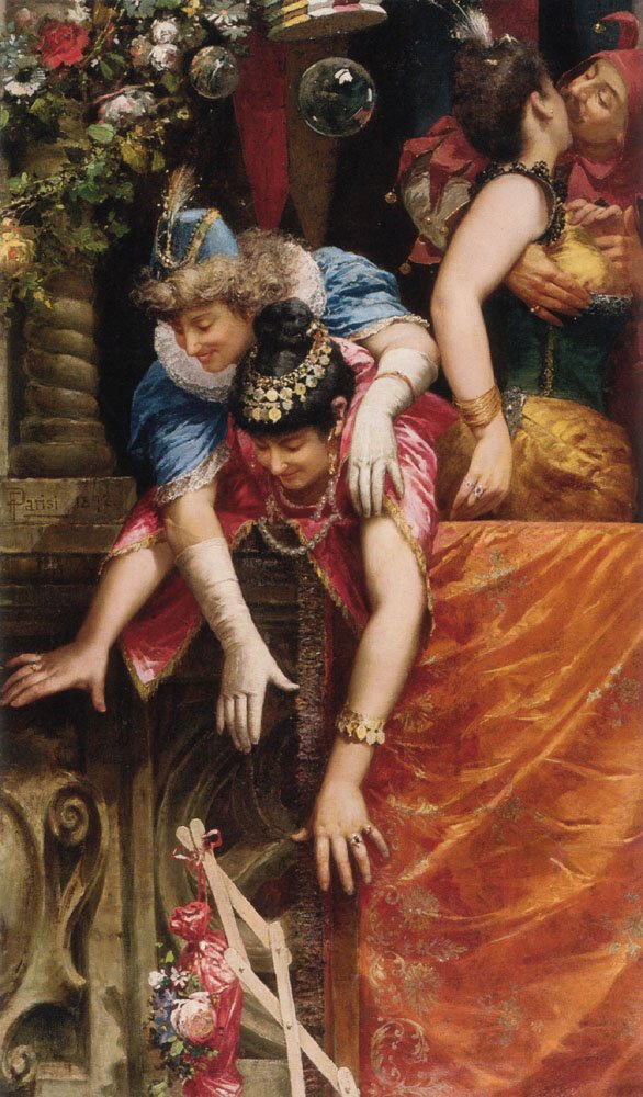 The Masked Ball Art A4 Photo Print