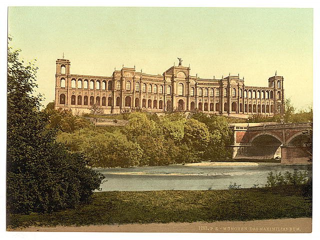 The Maximilianeum Munich Bavaria Vintage A4 Photo Print