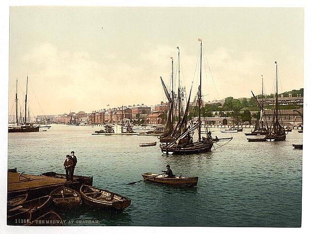 The Medway Chatham Vintage A4 Photo Print