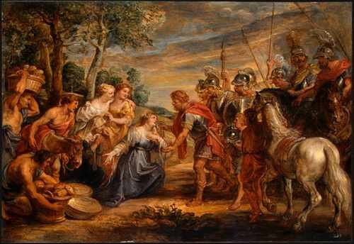 The Meeting Of David And Abigail 1630 A4 Photo Print