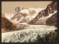 The Mer de Glace I Chamonix Valley Vintage A4 Photo Print