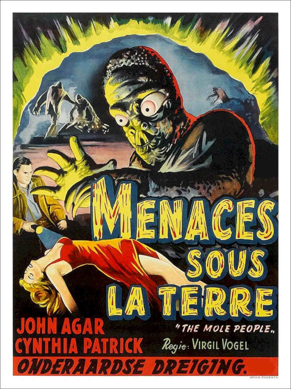 The Mole People Vintage Retro Advert Poster A4 Photo Print