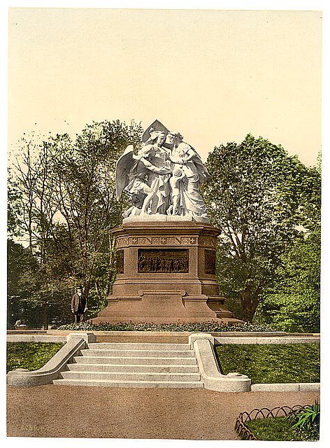 The Monument of Strasburg Basle Vintage A4 Photo Print