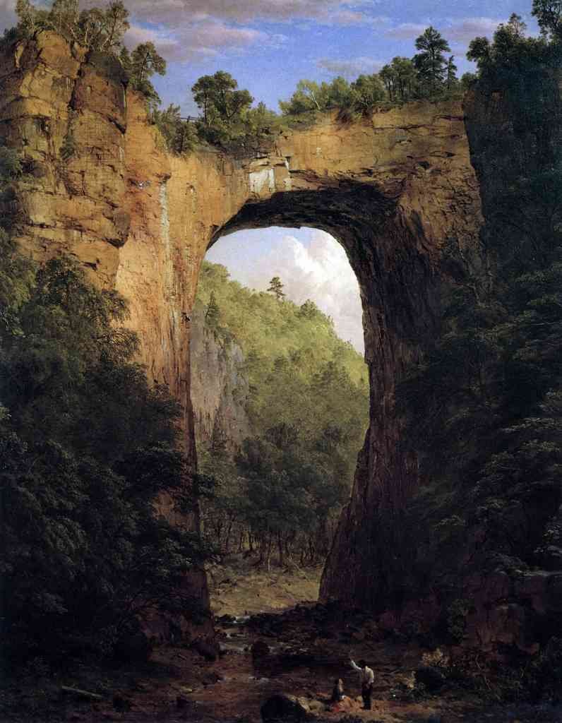 The Natural Bridge Virginia Frederick Edwin Church A4 Photo Print