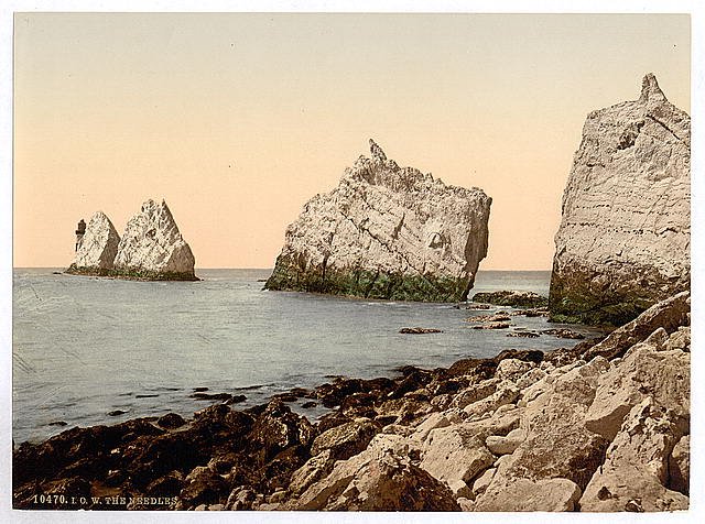 The Needles I Isle of Wight Vintage A4 Photo Print
