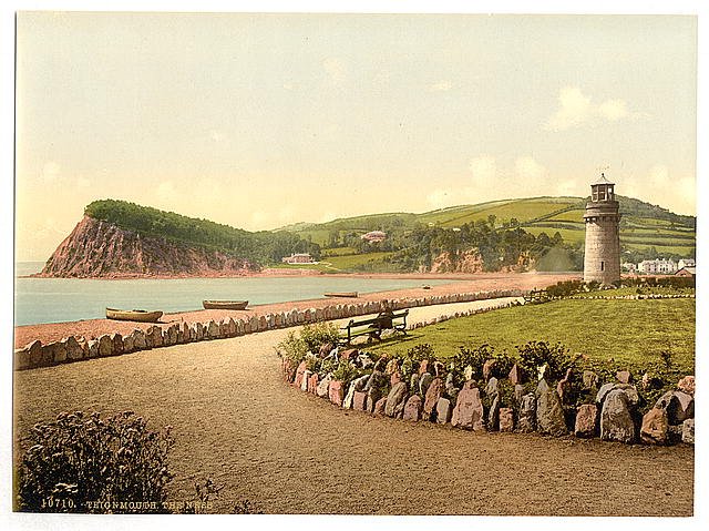 The Ness Teignmouth Vintage A4 Photo Print