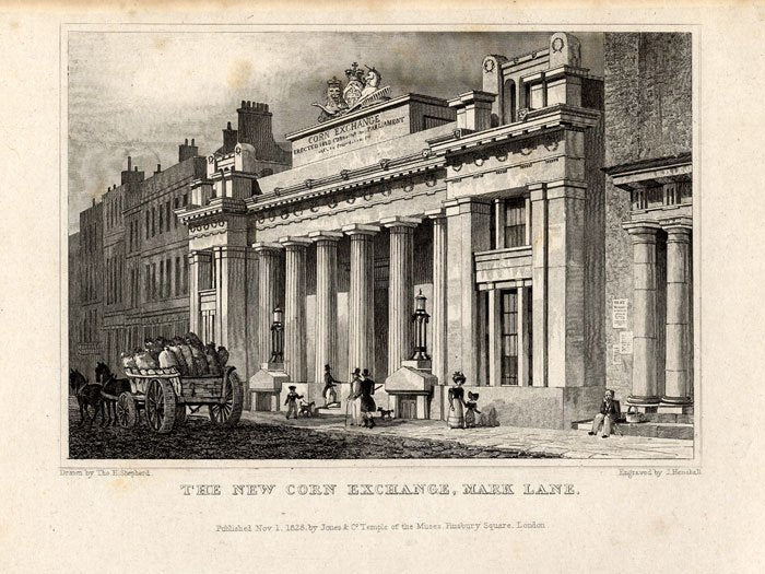 The New Corn Exchange Mark Lane London England 1827 A4 Photo Print