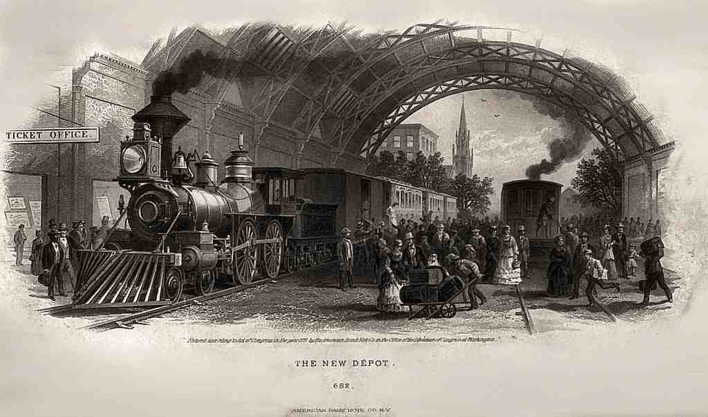 The New Depot 1871 Vintage A4 Photo Print