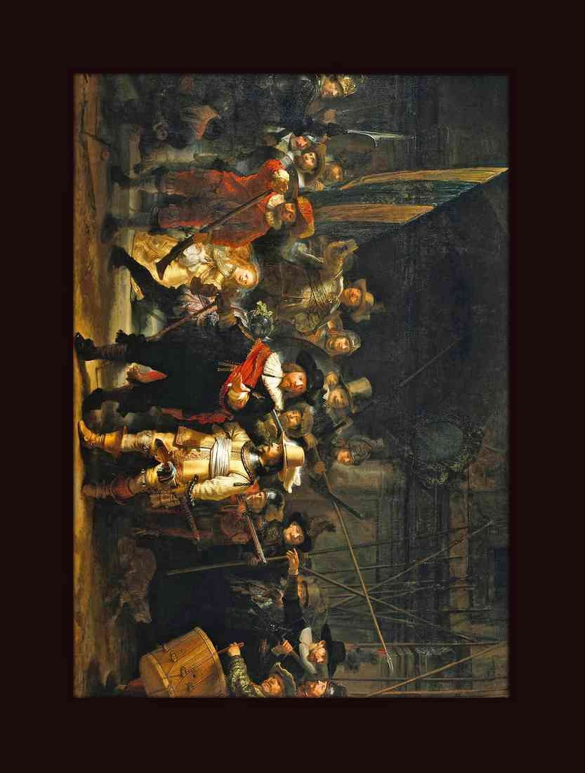 The Nightwatch by Rembrandt light USE A4 Photo Print