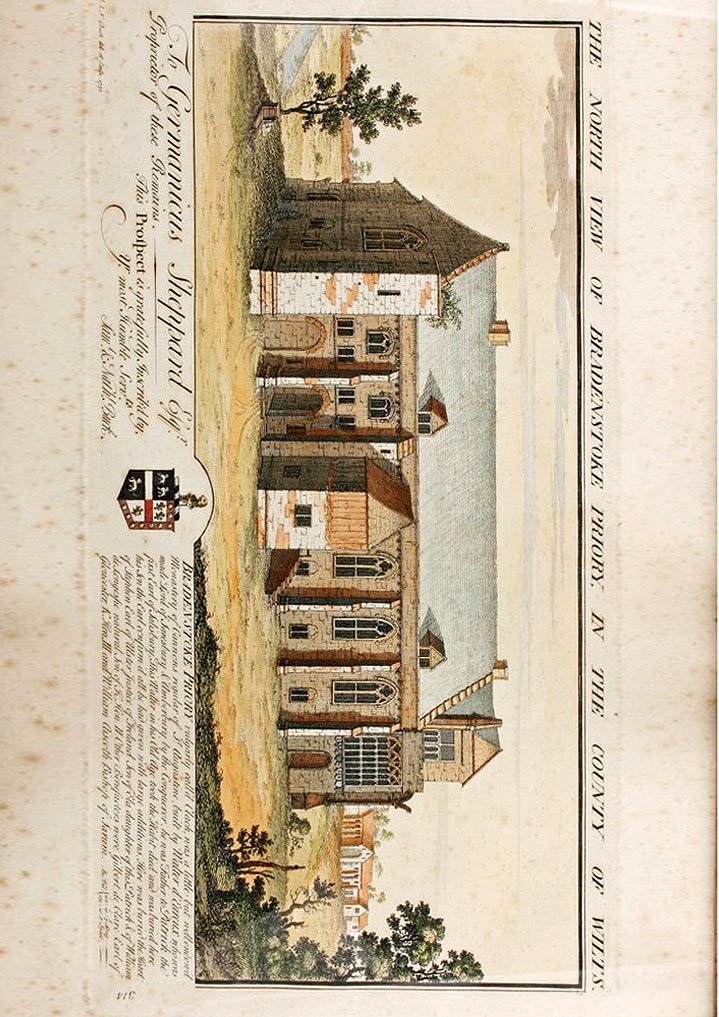 The North View of Bradenstoke Priory in the County of Wilts sharp colour A4 Photo Print