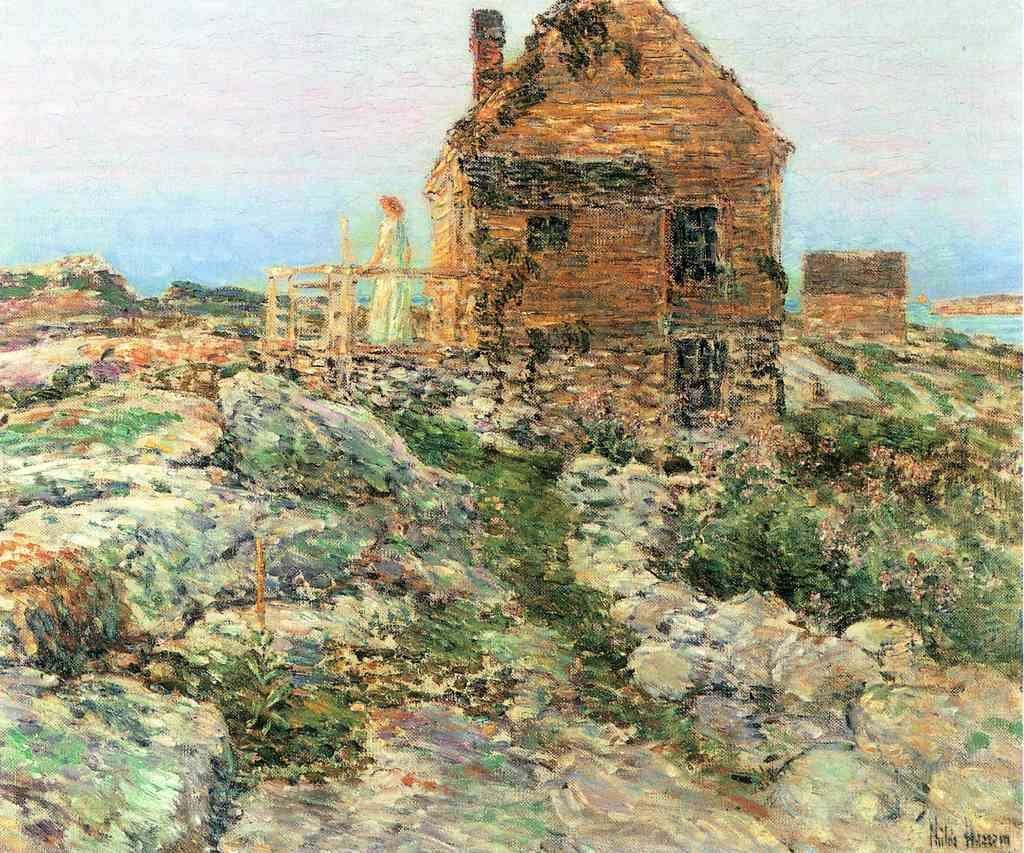 The Norwegian Hut Hassam Impressionism American A4 Photo Print