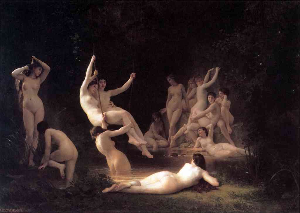 The Nymphaeum Bouguereau A4 Photo Print
