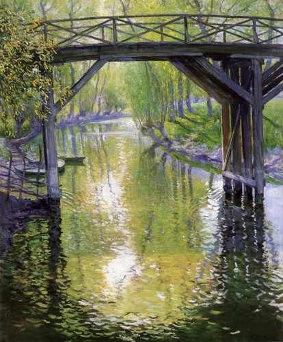 The Old Bridge France 1910 A4 Photo Print
