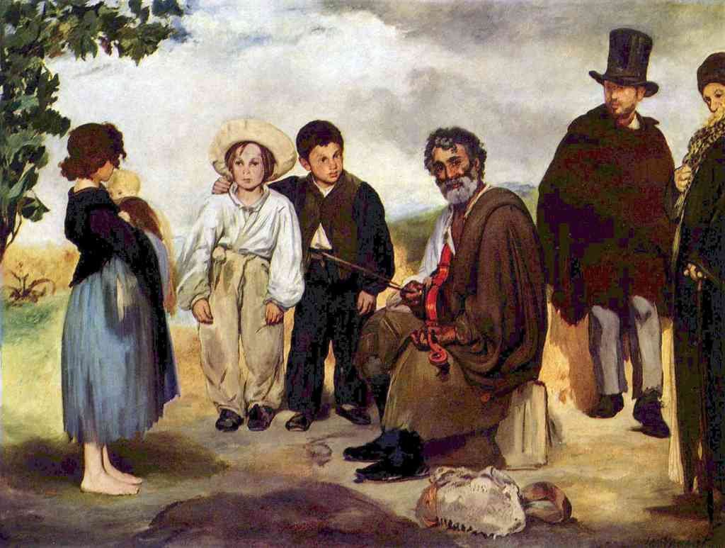 The Old Musician Manet A4 Photo Print