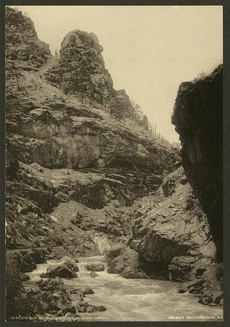 The Old Roadmaster Clear Creek Canon Vintage A4 Photo Print