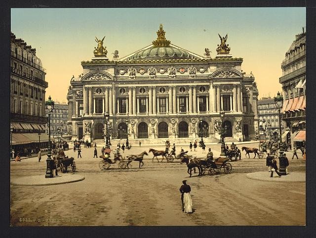 The Opera House Paris Vintage A4 Photo Print