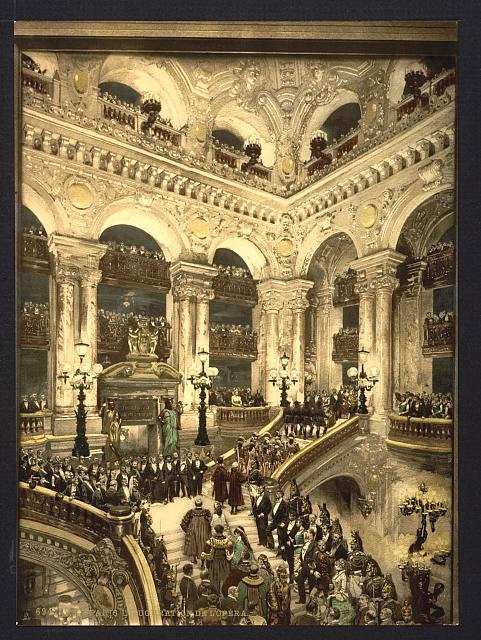 The Opera House the inauguration of the opera Paris Vintage A4 Photo Print