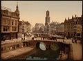 The Oude Gracht Bakkerbrug Utrecht Vintage A4 Photo Print