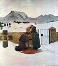 The Pain Of Mourning Giovanni Segantini Symbolism A4 Photo Print