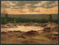 The Paint Pot Yellowstone National Park Vintage A4 Photo Print