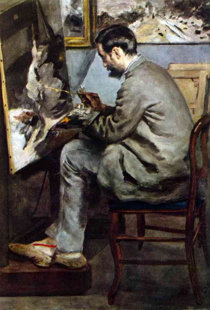 The Painter In The Studio Of Bazille Renoir A4 Photo Print