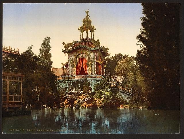 The Palace Lumineux II Exposition Universal 1900 Paris Vintage A4 Photo Print