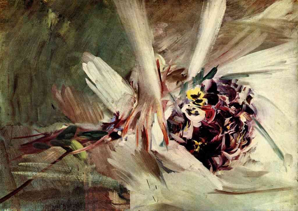 The Pansy Giovanni Boldini Impressionism European A4 Photo Print