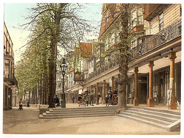 The Pantiles III Tunbridge Wells Vintage A4 Photo Print