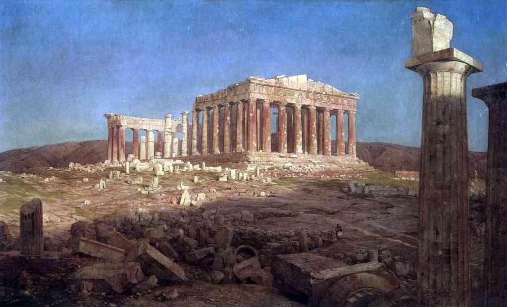The Parthenon Frederick Edwin Church A4 Photo Print