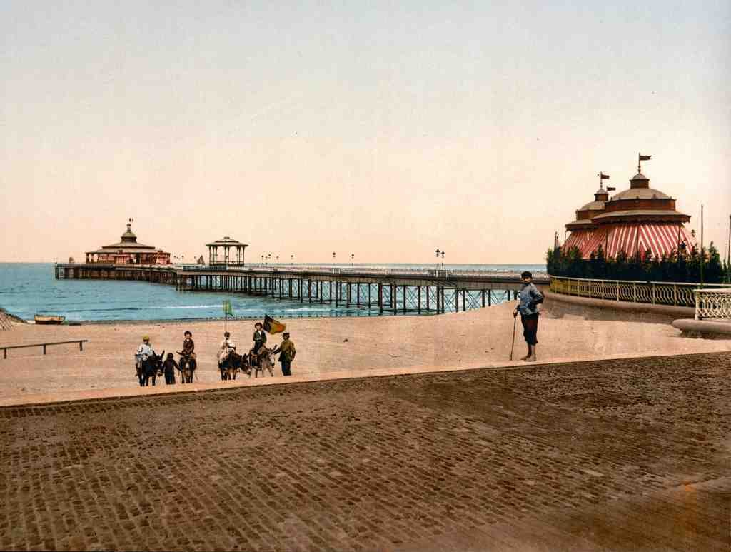 The Pier Blankenberghe Belgium B Vintage A4 Photo Print