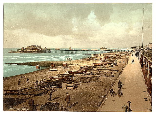 The Pier from the east Brighton Vintage A4 Photo Print