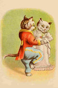The Pillar Box 1905 Anthropomorphic Cats Wedding Day A4 Photo Print
