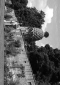The Pineapple Dunmore Park 2 BW A4 Photo Print