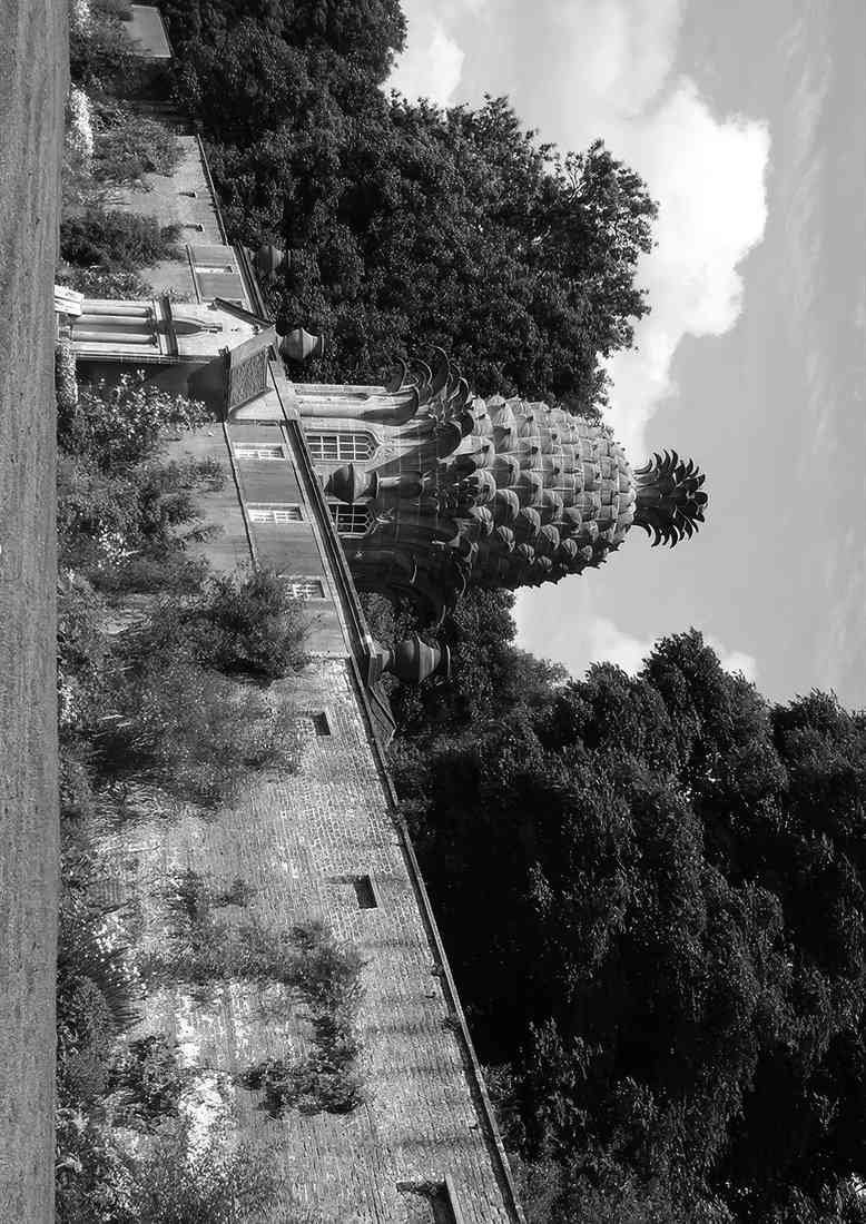 The Pineapple Dunmore Park 2 BW A4 Photo Print