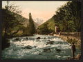 The Pique Waterfall Luchon Pyrenees Vintage A4 Photo Print