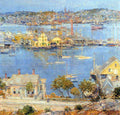 The Port Of Gloucester 1 Hassam Impressionism American A4 Photo Print