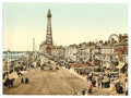 The Promenade Blackpool Vintage A4 Photo Print