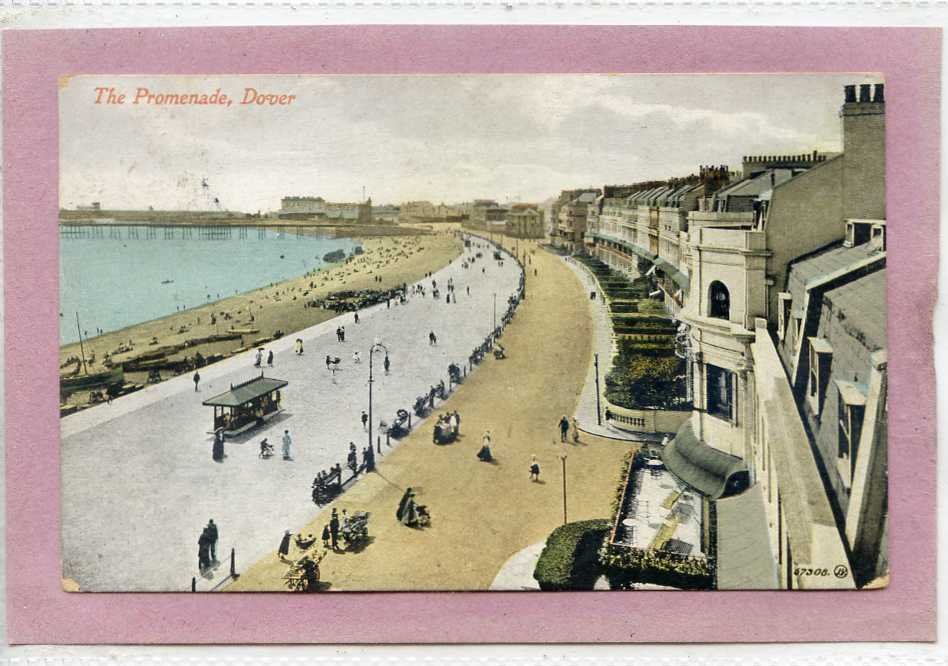The Promenade Dover Kent Vintage A4 Photo Print
