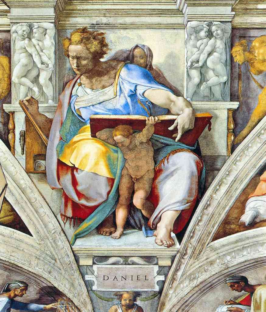 The Prophet Daniel Michelangelo A4 Photo Print