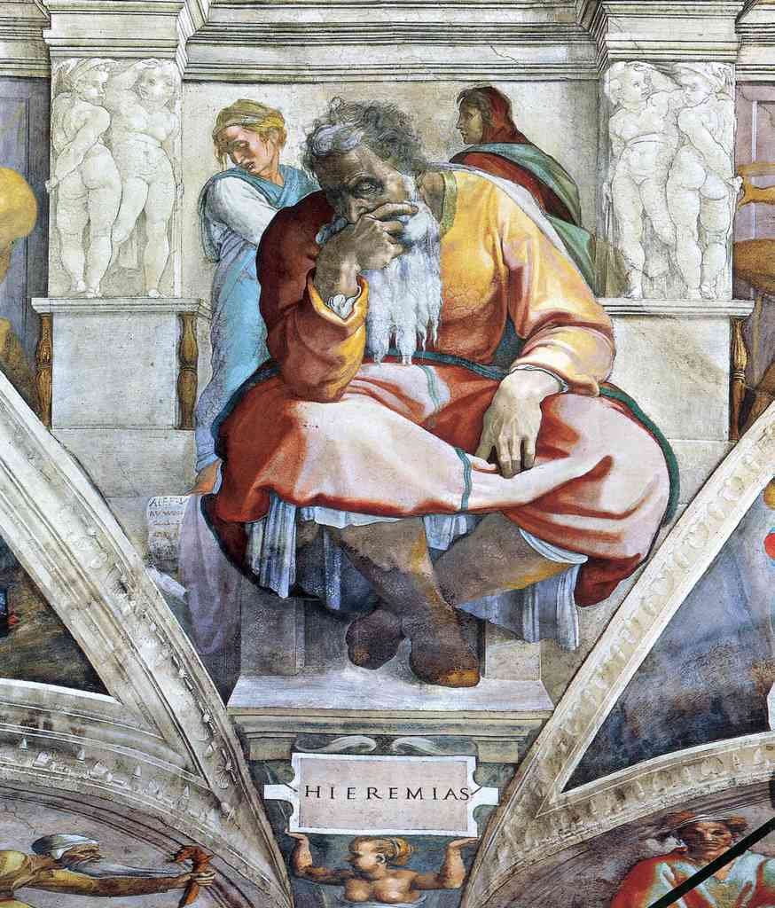 The Prophet Jeremiah Michelangelo A4 Photo Print