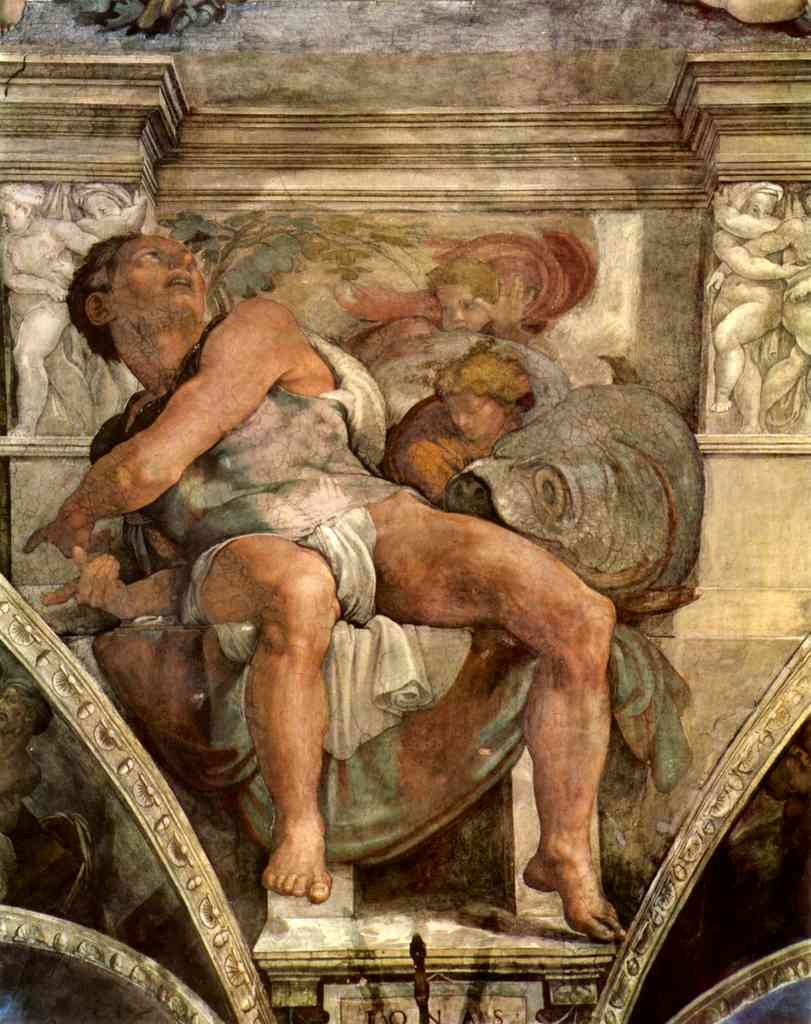 The Prophet Jonas Michelangelo A4 Photo Print