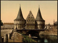 The Rabot Gate Ghent Vintage A4 Photo Print