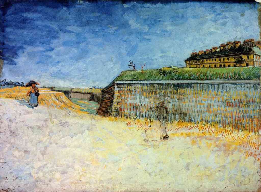 The Ramparts Of Paris2 Van Gogh A4 Photo Print