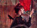 The Red Curtain Giovanni Boldini Impressionism European A4 Photo Print