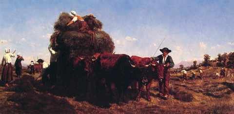 The Return From The Harvest A4 Photo Print