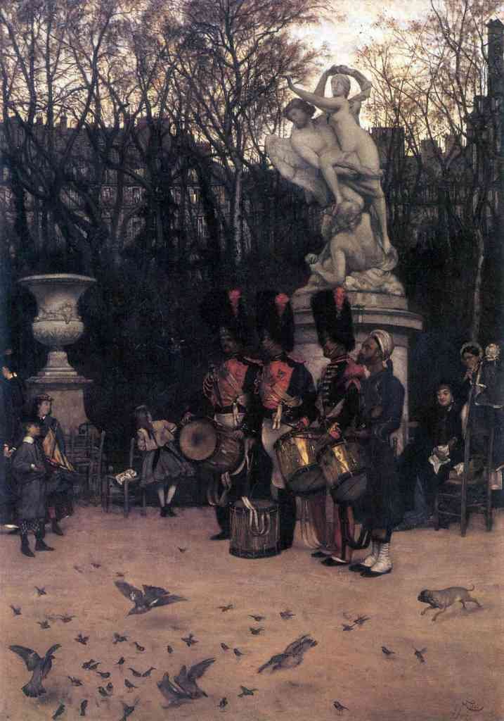 The Return March In The Tuileries Tissot A4 Photo Print