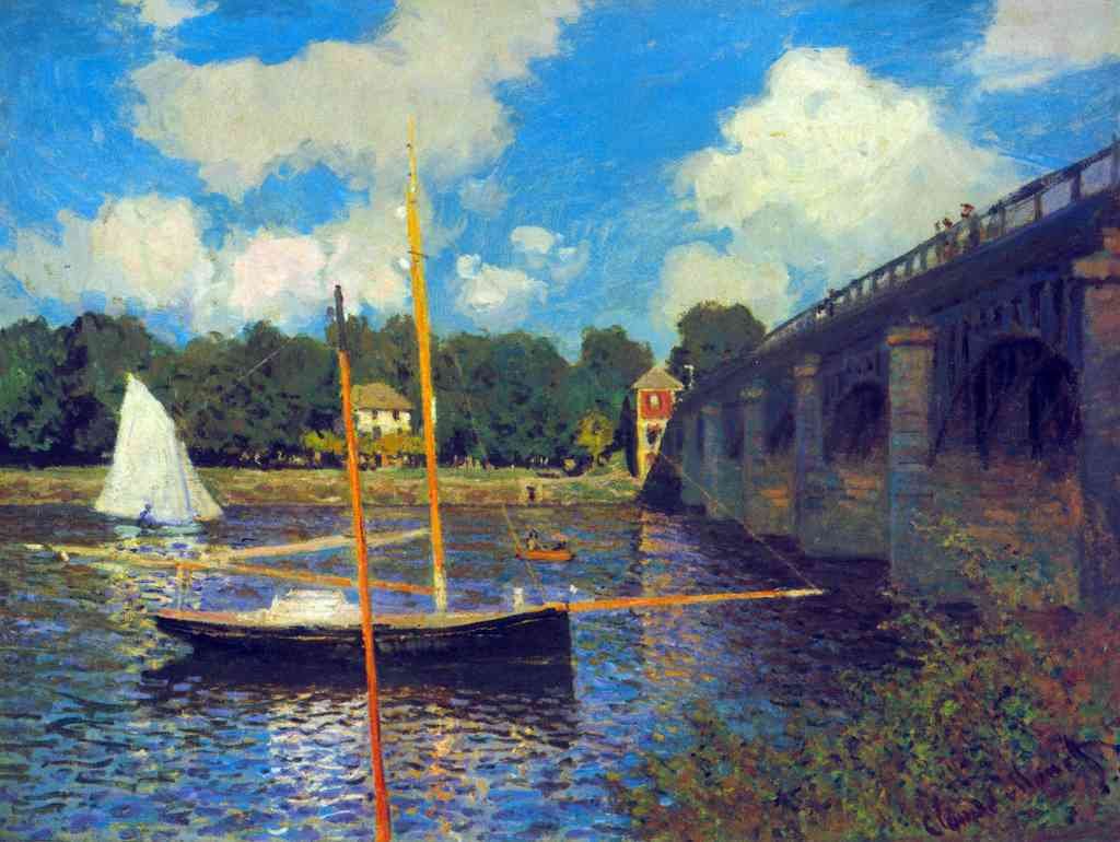 The Road Bridge Argenteuil Monet A4 Photo Print
