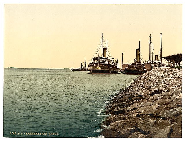 The Roadstead Bremerhafen Hanover Vintage A4 Photo Print