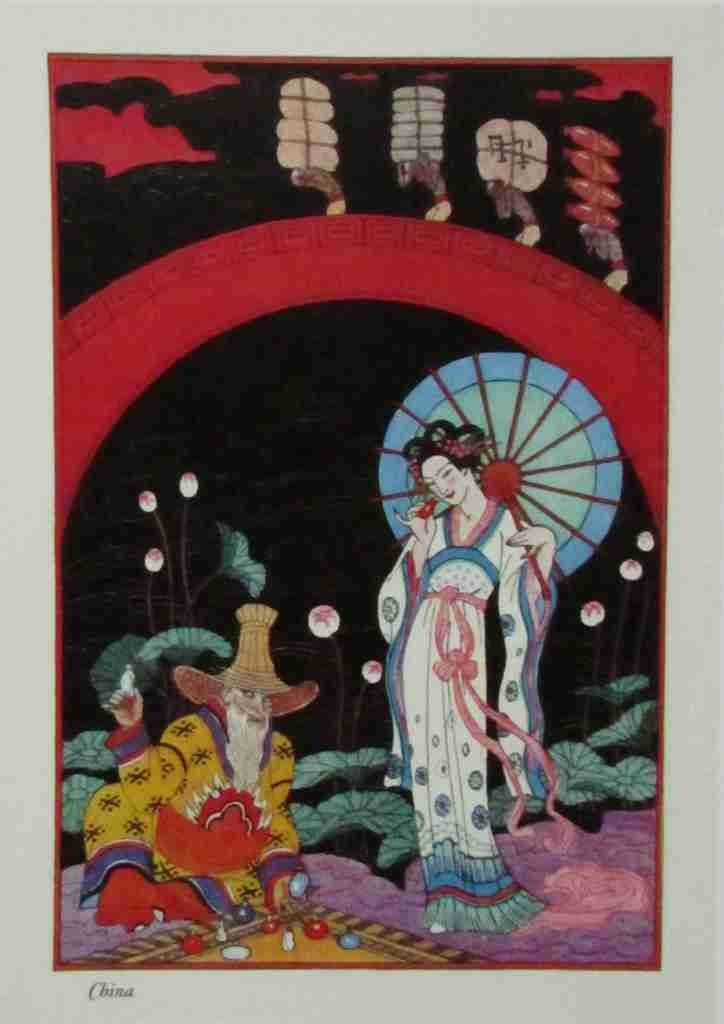 The Romance Of Perfume China George Barbier A4 Photo Print